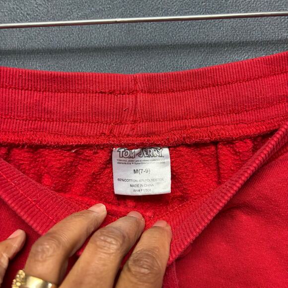 Tom & Jerry Sweatpants Joggers Short Pants Kids Medium Graphic Print Kidcore - Picture 4 of 9